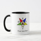 Mug Commande de maçonnerie OES Eastern Star Sister (Gauche)