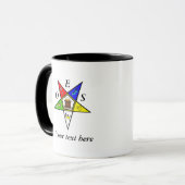 Mug Commande de maçonnerie OES Eastern Star Sister (Devant gauche)