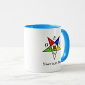 Mug Commande de maçonnerie OES Eastern Star Sister (Devant droit)