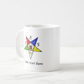 Mug Commande de maçonnerie OES Eastern Star Sister (Devant gauche)