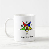 Mug Commande de maçonnerie OES Eastern Star Sister (Gauche)