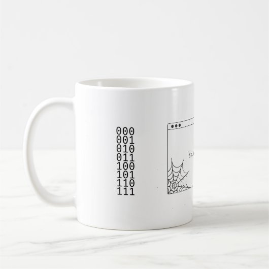 Mug Commande d'Unix "alias" drôle (Gauche)