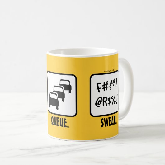 Mug Commande. File d'attente. Jurez (Devant droit)