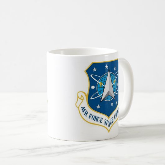 Mug Commandement spatial de la Force aérienne à deux c (Devant droit)