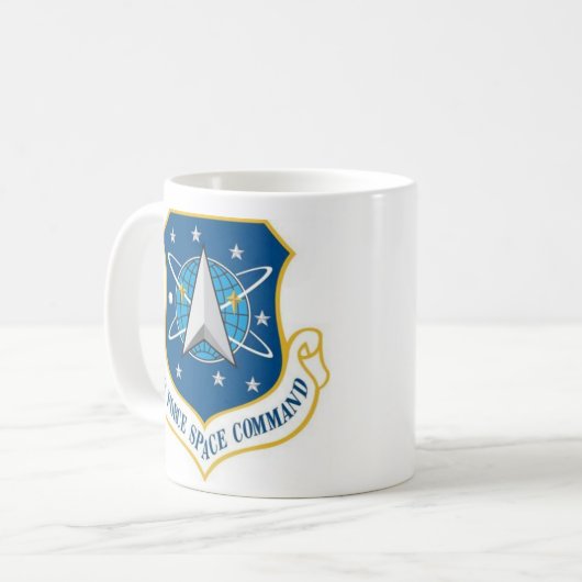 Mug Commandement spatial de la Force aérienne à deux c (Devant gauche)