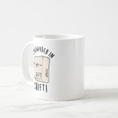 Mug Commander En Chemise Drôle Clavier Pun (Devant gauche)