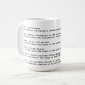 Mug Commandes de détection de matériel de Linux (Devant gauche)