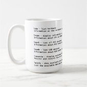 Mug Commandes de détection de matériel de Linux (Gauche)