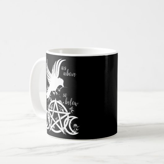 Mug Comme Ci-Dessus Ainsi Sous Pentacle Triple Moon Pe (Devant gauche)