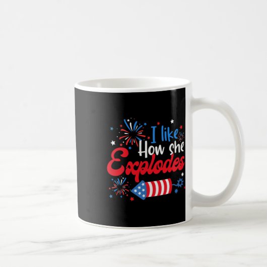 Mug Comme comment elle explose Fireworks Funny Couple  (Droite)