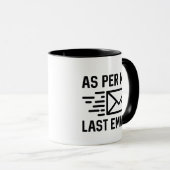 Mug Comme Dans Mon E-Mail Dernier (Devant droit)