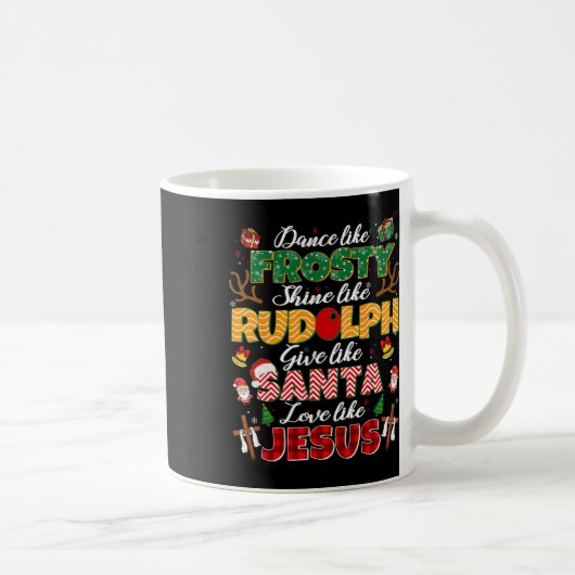 Mug Comme Jésus Père Noël Noël chrétien Xma religieuse (Droite)
