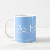 Mug Comme l'espoir pilote officiel attaquez (Gauche)