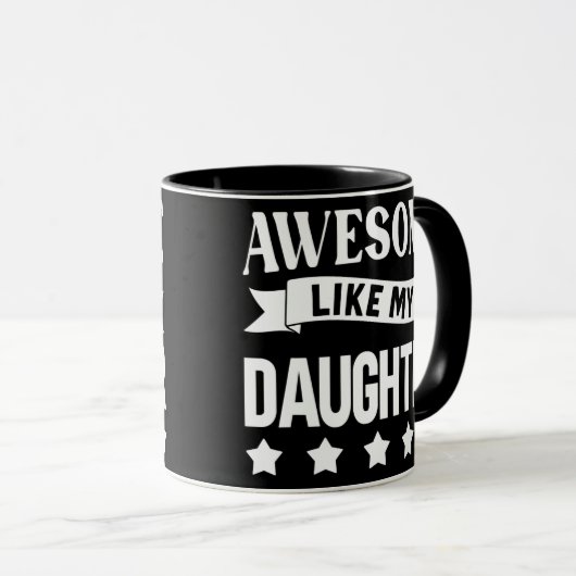 Mug Comme Ma Fille  (Devant droit)