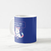 Mug Comme mon dernier e-mail ronronne - Humour de bure (Devant gauche)