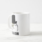 Mug Comme monsieur Monocle Rage Face Meme (Devant gauche)