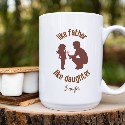 Mug Comme Père Comme Fille Drôle Personnalisé