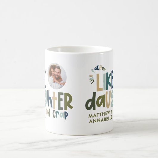 Mug Comme père comme fille drôle photo (Centre)