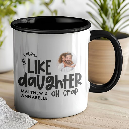 Mug Comme père comme fille drôle photo