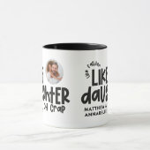 Mug Comme père comme fille drôle photo (Centre)