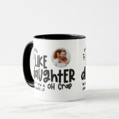 Mug Comme père comme fille drôle photo (Devant gauche)