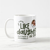 Mug Comme père comme fille drôle photo (Gauche)