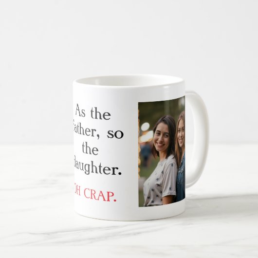 Mug Comme Père Comme Fille/Fils Photo (Devant droit)