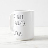 Mug Comme Père Comme Fille Oh Crap Cadeau Pour La Fami (Devant gauche)