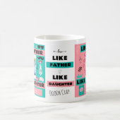 Mug Comme Père Comme Fille, Oh Merde Drôle Photo (Centre)