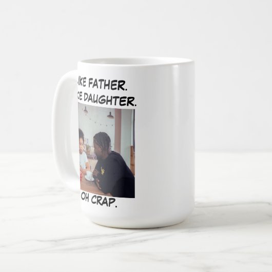 Mug Comme Père Comme Fille Photo (Devant gauche)