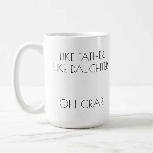 Mug COMME PÈRE. COMME LA FILLE Personnalisé (Gauche)