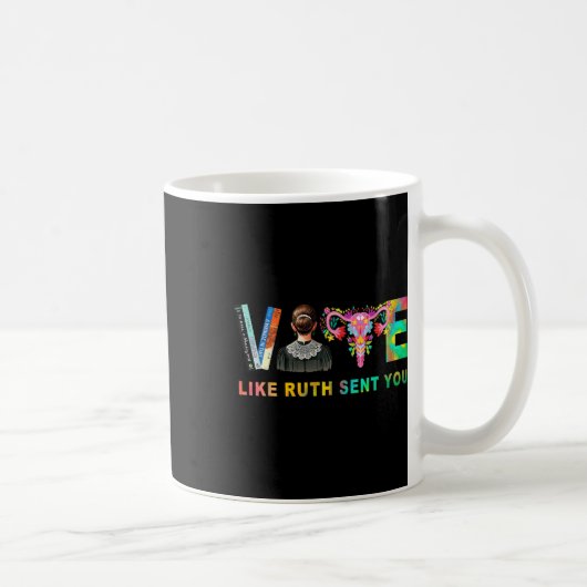 Mug Comme Ruth Vous A Envoyé Rbg Feminist Voting Inspi (Droite)