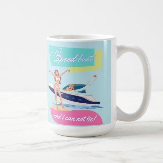 Mug comme un bateau à grande vitesse (Droite)