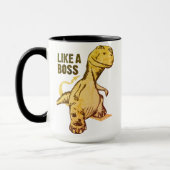 Mug Comme un mème de Dinosaure| Grunge (Gauche)