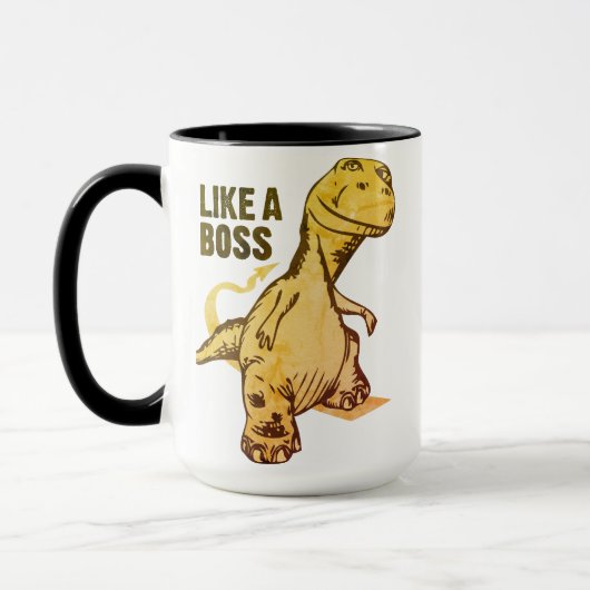 Mug Comme un mème de Dinosaure| Grunge (Gauche)