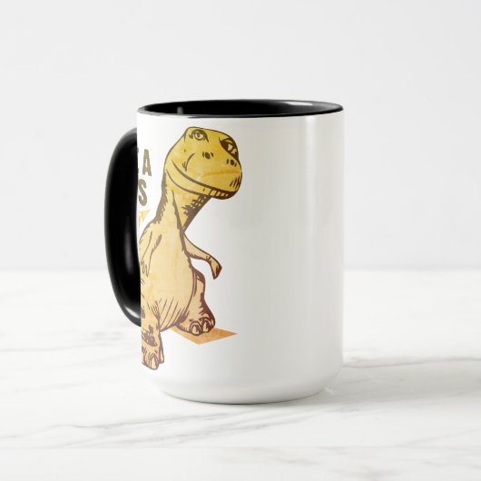 Mug Comme un mème de Dinosaure| Grunge (Devant gauche)