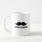 Mug COMME UN PATRON, conception de moustache (Gauche)