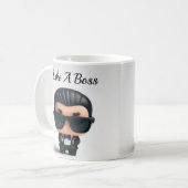 Mug Comme Un Patron Personnalisé Mug/Café Mug/Cadeau (Devant gauche)