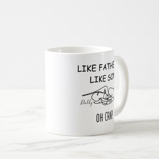 Mug Comme un père comme un fils (Devant droit)