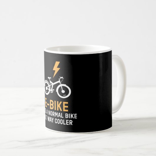 Mug Comme Un Vélo Glacière E Normal (Devant droit)