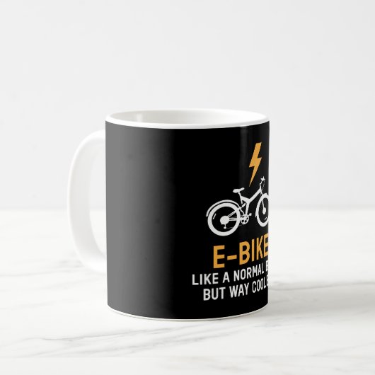 Mug Comme Un Vélo Glacière E Normal (Devant gauche)