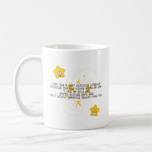 Mug comme une étoile brillant brillamment (Gauche)