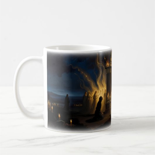 Mug Comme une prière — De l'obscurité à la lumière div (Gauche)