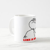 Mug comme une rage comique de meme d'Internet de (Devant gauche)