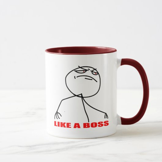 Mug comme une rage comique de meme d'Internet de (Droite)