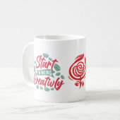 Mug Commencer à penser à la créativité (Devant gauche)