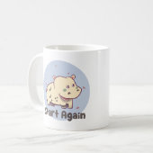 Mug Commencez à nouveau Kawaii bébé mignon hippo drôle (Devant gauche)