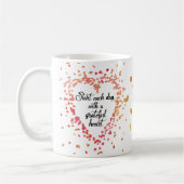 Mug Commencez chaque citation inspirée de coeur (Gauche)