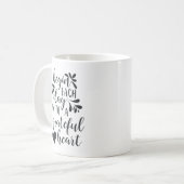 Mug Commencez Chaque Jour Avec Une Citation Coeur Grat (Devant gauche)