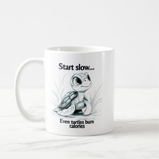 Mug Commencez petit...encouragement (Gauche)